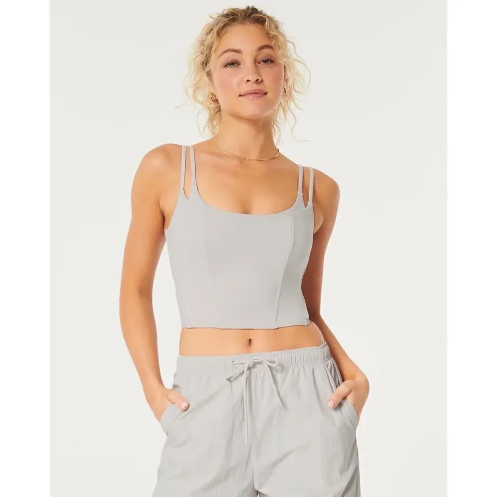 GILLY HICKS | black recharge layered corset top L - Picture 6 of 6